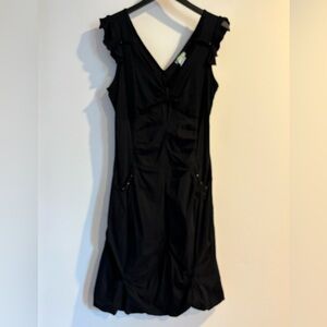 Dolcezza Chic Black Backless Dress for Women